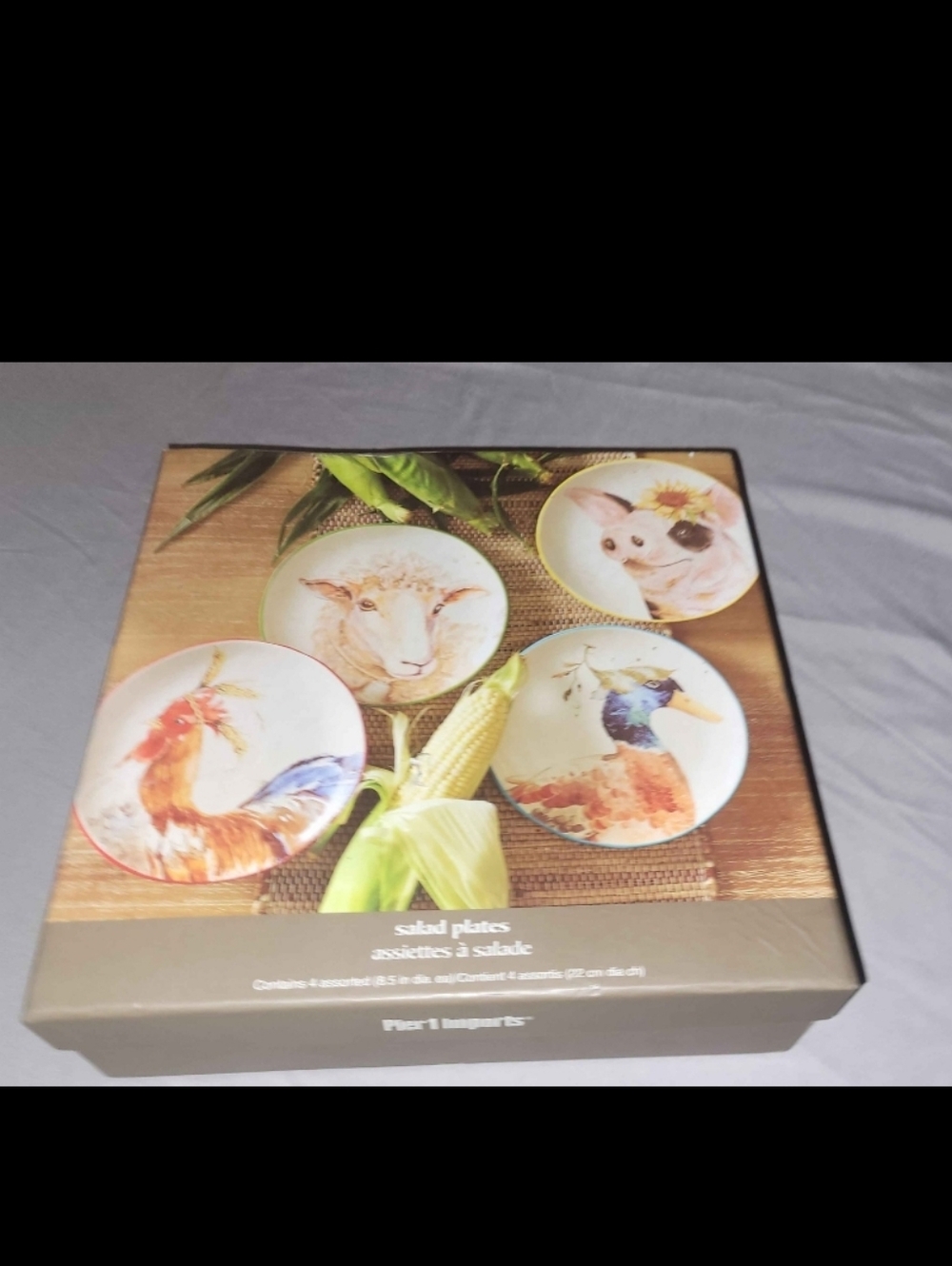 Salad Plates Pier 1 Imports Pig,sheep,etc Farm Animals